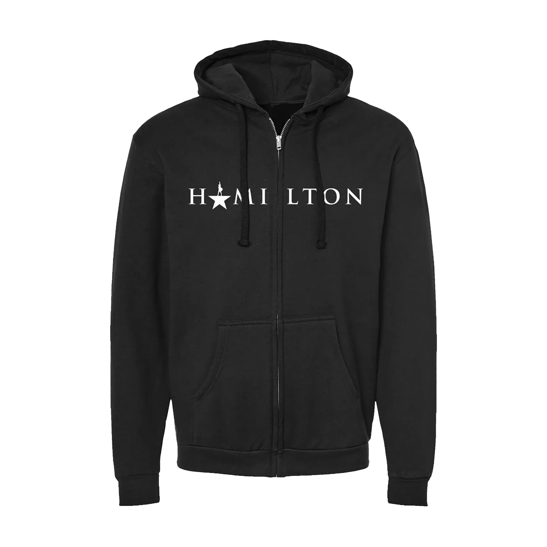 HAMILTON Black Zipper Hoodie